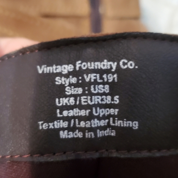 Foundry Co Boots Womens ankle size 8 brown Leather upper Vintage - Picture 10 of 12